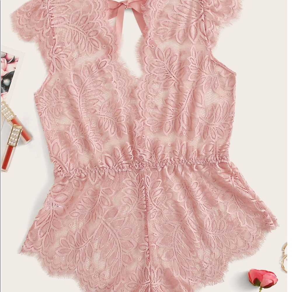 Blossom Floral Lace Romper